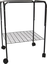 YML Bird Cage Stand with Wheels, Black