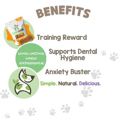 Show full view: Nature Gnaws Beef Tendon Wraps Dog Chew Treats, 5 count slide 5 of 9