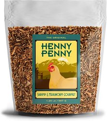 Henny Penny Shrimp & Mealworm Gourmet Chicken Treat, 1.25-lb bag