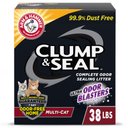 Arm & Hammer Litter Clump & Seal Multi-Cat Scented Clumping Clay Cat Litter, 38-lb box