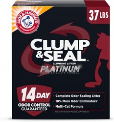 Arm & Hammer Litter Platinum Clump & Seal Cat Litter, 37-lb box