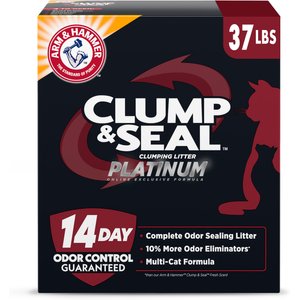 Arm & Hammer Litter Platinum Clump & Seal Cat Litter, 37-lb box