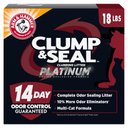 Arm & Hammer Litter Platinum Clump & Seal Cat Litter, 18-lb box