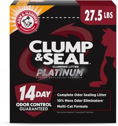 Arm & Hammer Litter Platinum Clump & Seal Cat Litter, 27.5-lb box