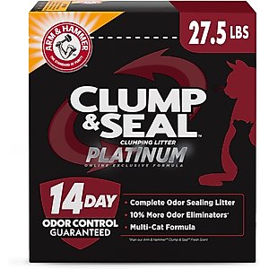 Arm & Hammer Litter Platinum Clump & Seal Cat Litter, 27.5-lb box