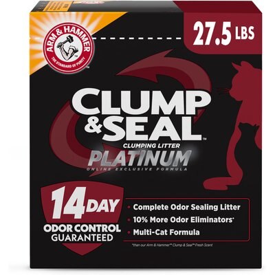 Arm & Hammer Litter Arm & Hammer Litter Platinum Clump & Seal Cat Litter, 27.5-lb box