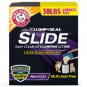 Arm & Hammer Litter Slide Multi-Cat Scented Clumping Clay Cat Litter, 38-lb box