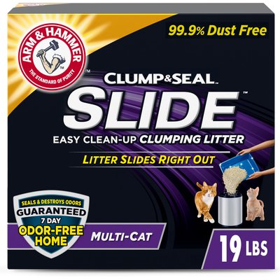 Arm & Hammer Litter Arm & Hammer Litter Slide Multi-Cat Scented Clumping Clay Cat Litter, 19-lb box