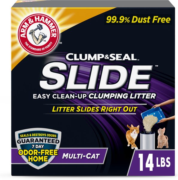 Arm & Hammer Litter Slide Multi-Cat Unscented Clumping Clay Cat Litter