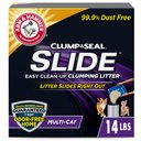 Arm & Hammer Litter Slide Multi-Cat Scented Clumping Clay Cat Litter, 14-lb box