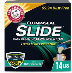Arm & Hammer Litter SLIDE Easy Clean-Up Clumping Cat Litter Non-Stop Odor Control, 14-lb box