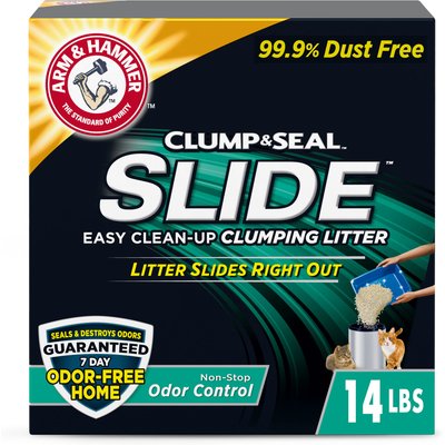 Arm & Hammer Litter Arm & Hammer Litter SLIDE Easy Clean-Up Clumping Cat Litter Non-Stop Odor Control, 14-lb box