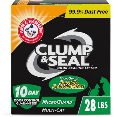 Arm & Hammer Litter Arm & Hammer Clump & Seal MicroGuard Fresh Scent Cat Litter, 28-lb