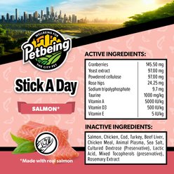 PetBeing Stick a Day 7-in-1 Daily Salmon Chew Supplement for Cats, 28 count slide 2 of 9