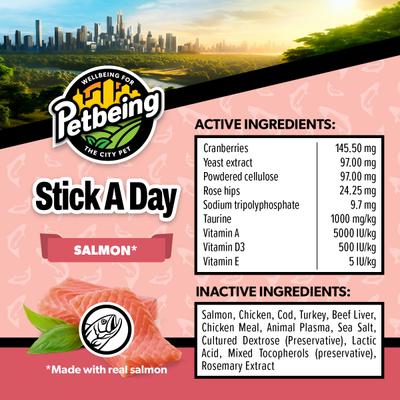 Show full view: PetBeing Stick a Day 7-in-1 Functions Daily Real Meat Supplement for Cats, Mix, 28 count slide 8 of 10