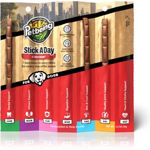 PetBeing Stick a Day 7-in-1 Daily Chicken Chew Supplement for Dogs, 7 count