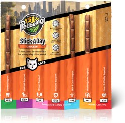 PetBeing Stick a Day 7-in-1 Daily Chicken Chew Supplement for Cats, 7 count slide 1 of 7