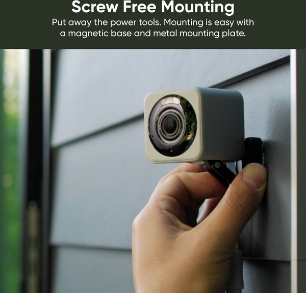 Show full view: Wyze Cam v4 Indoor & Outdoor Pet Camera, White slide 8 of 12