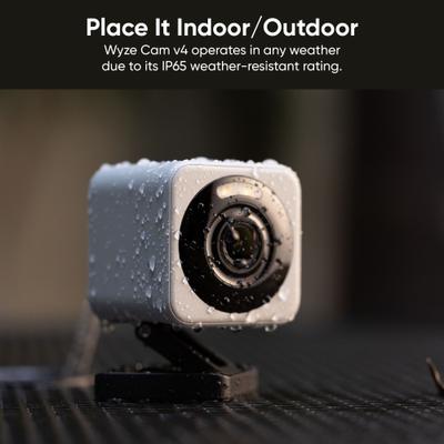 Show full view: Wyze Cam v4 Indoor & Outdoor Pet Camera, Black slide 7 of 12