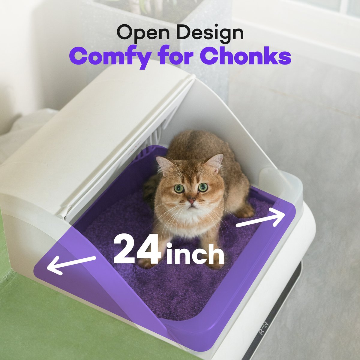 Popur X5 Self-Cleaning Cat Litter Box