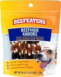 Beefeaters Beefhide Kabobs Jerky Dog Treats, 40-oz bag
