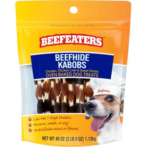 Beefeaters Beefhide Kabobs Jerky Dog Treats, 40-oz bag