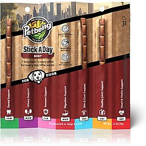 PetBeing Stick a Day 7-in-1 Daily Beef Chew Supplement for Dogs, 7 count