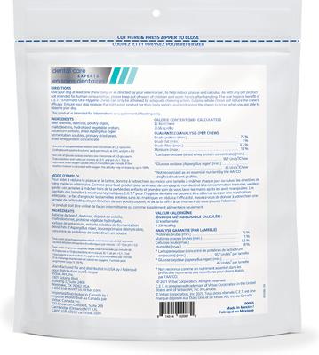 Show full view: Virbac C.E.T. Enzymatic Dental Chews for Small Dogs, 8.5-oz bag slide 9 of 10