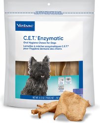 Virbac C.E.T. Enzymatic Dental Chews for Small Dogs, 8.5-oz bag