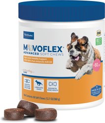 Virbac MOVOFLEX Advanced Soft Chews Joint Supplement for Large Breed Dogs, 60 count
