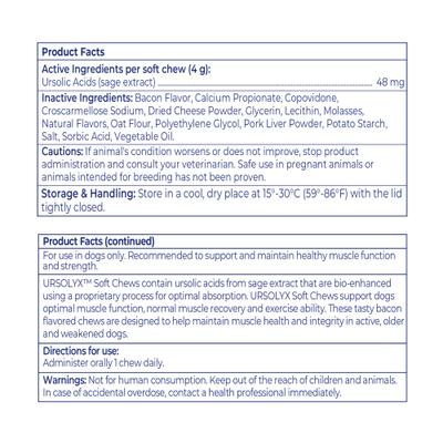 Show full view: Virbac URSOLYX Soft Chew Supplement for Medium Breed Dogs, 60 count slide 8 of 10