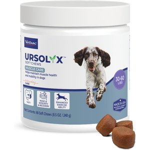 Virbac URSOLYX Soft Chew Supplement for Medium Breed Dogs, 60 count