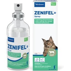 Virbac ZENIFEL Calming Spray for Cats, 60-mL bottle