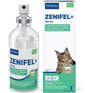 Virbac ZENIFEL Calming Spray for Cats, 60-mL bottle