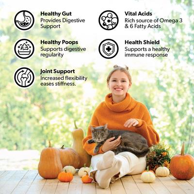 Show full view: PetBeing Scoop A Day Gut & Joint Support Powdered Cat Supplement, 4.8-oz jar slide 7 of 7