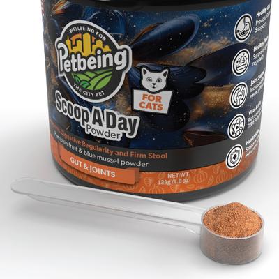 Show full view: PetBeing Scoop A Day Gut & Joint Support Powdered Cat Supplement, 4.8-oz jar slide 3 of 7