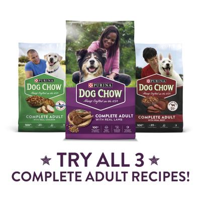 Show full view: Dog Chow Complete Adult Lamb Flavor Dry Dog Food, 44-lb bag slide 8 of 12