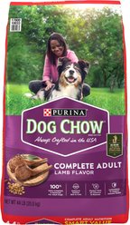 Dog Chow Complete Adult Lamb Flavor Dry Dog Food, 44-lb bag