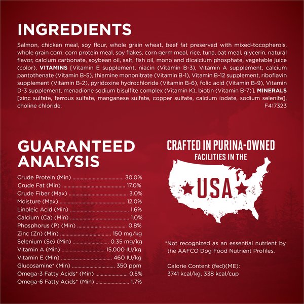 Show full view: Purina ONE True Instinct with Real Salmon & Tuna Dry Dog Food, 3.8-lb bag slide 7 of 11