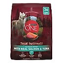 Purina ONE Natural True Instinct High Protein Real Salmon & Tuna Dry Dog Food, 36-lb bag