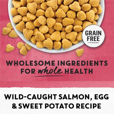 Show full view: Purina Beyond Simply Indoor Wild-Caught Salmon, Egg & Sweet Potato Recipe Grain-Free Dry Cat Food, 3-lb bag slide 4 of 12
