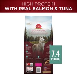 Purina ONE Natural True Instinct High Protein Real Salmon & Tuna Dry Dog Food, 7.4-lb bag slide 2 of 8