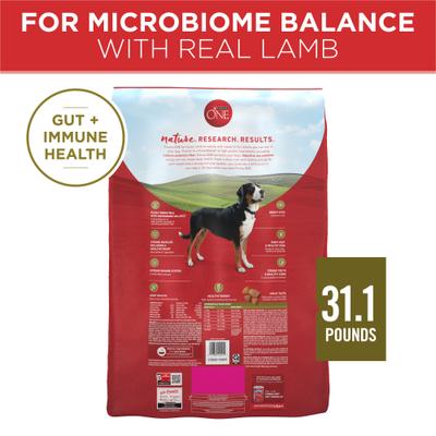 Show full view: Purina ONE Natural SmartBlend Lamb & Rice Formula Dry Dog Food, 31.1-lb bag slide 3 of 11