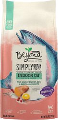 Purina Beyond Simply Indoor Wild-Caught Salmon, Egg & Sweet Potato Recipe Grain-Free Dry Cat Food, 5-lb bag