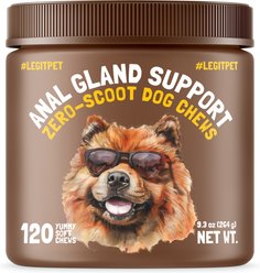 Legitpet Anal Gland Support Chews Supplement for Dogs, 120 count