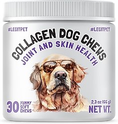 Legitpet Collagen Dog Chews Joint Supplement for Dogs, 30 count