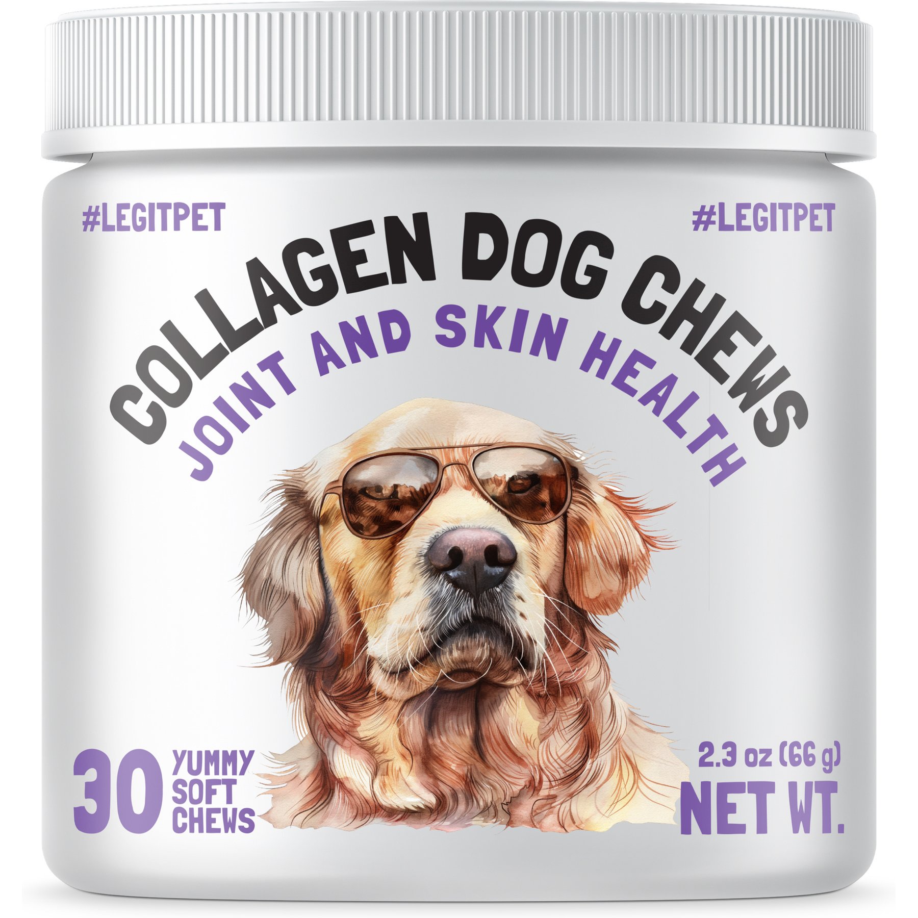 Legitpet Collagen Chews Joint Supplement for Dogs, 30 count