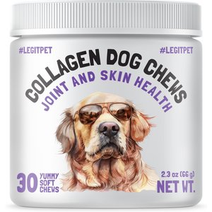 Legitpet Collagen Dog Chews Joint Supplement for Dogs, 30 count