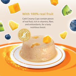 Catit Creamy Cups with Fruit Variety Pack Cat Lickable Treat, 0.9-oz cup, 4 count slide 2 of 6