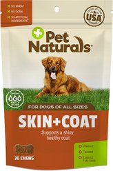 Pet Naturals Skin + Coat Dog Chews, 30 count